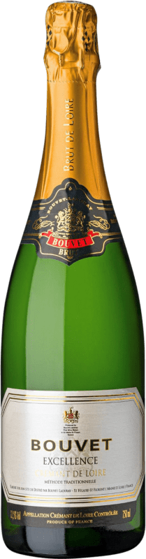 16,95 € | Blanc mousseux Bouvet Ladubay Cuvée Excellence Blanc Brut A.O.C. Crémant de Loire Loire France Chardonnay, Chenin Blanc 75 cl