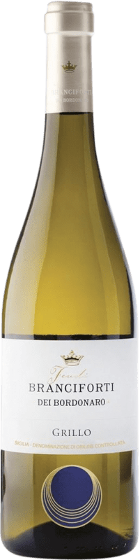 Envoi gratuit | Vin blanc Branciforti dei Bordonaro D.O.C. Sicilia Sicile Italie Grillo 75 cl