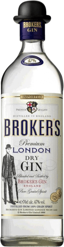 Envio grátis | Gin Broker's. Premium London Dry Gin Reino Unido 1 L