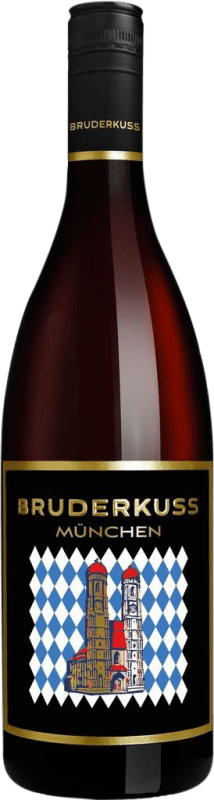 Kostenloser Versand | Rotwein Bruderkuss Rotwein München Frauenkirche Q.b.A. Pfälz Pfälz Deutschland Merlot, Spätburgunder, Portugieser, Dornfelder 75 cl