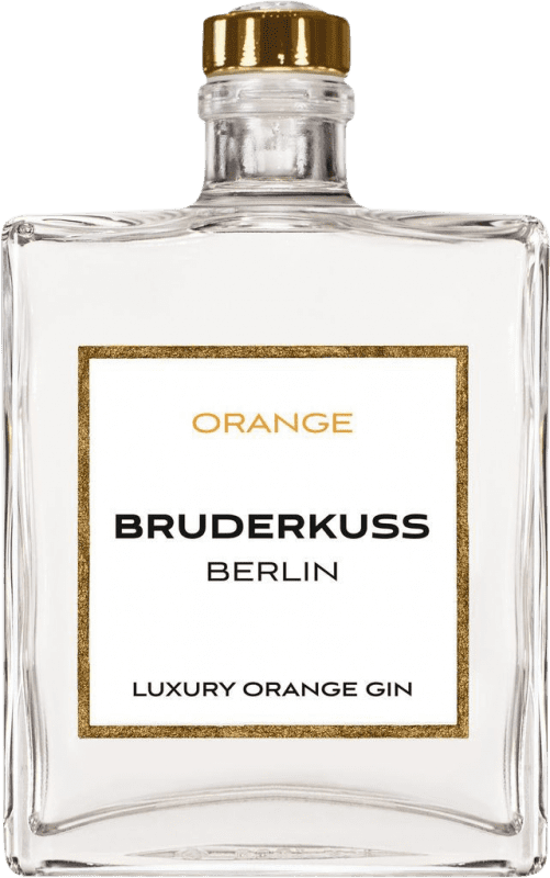 66,95 € Envío gratis | Ginebra Gin Bruderkuss Luxury Orange Gin Botella Medium 50 cl