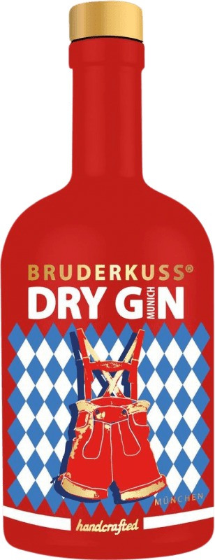 92,95 € Spedizione Gratuita | Genever Gin Bruderkuss Munich Edition Gin Sippel Bottiglia Medium 50 cl