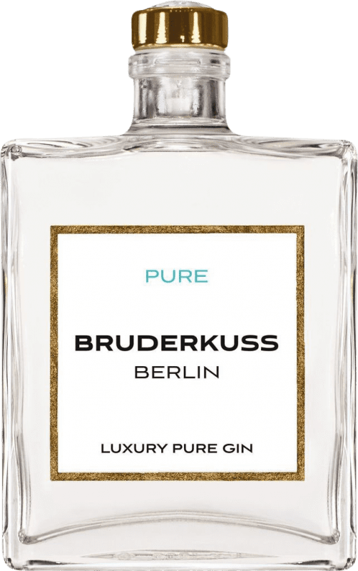 66,95 € Envío gratis | Ginebra Gin Bruderkuss Luxury Pure Gin Botella Medium 50 cl