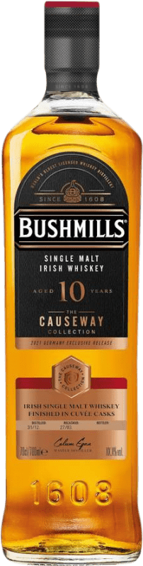 Envío gratis | Whisky Single Malt Bushmills Causeway Cask Finish — Acabado en Barrica, Cuvée, Collection — Colección Irlanda 10 Años 70 cl