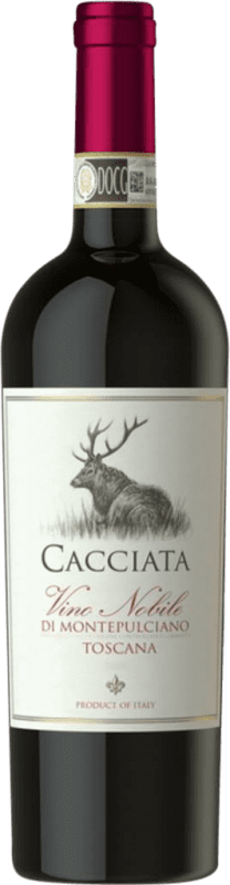 Free Shipping | Red wine Cacciata D.O.C.G. Vino Nobile di Montepulciano Italy Sangiovese, Canaiolo 75 cl