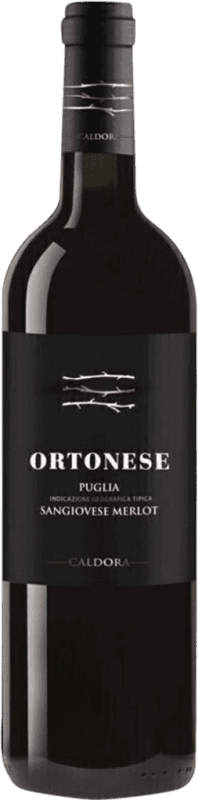 Kostenloser Versand | Rotwein Caldora Caldora. Sangiovese Merlot Ortonese D.O.C. Abruzzo Abruzzen Italien Merlot, Sangiovese 75 cl