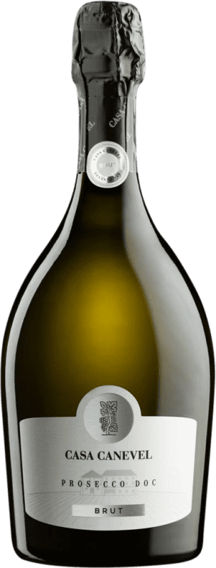 Бесплатная доставка | Белое игристое Canevel брют D.O.C. Prosecco Фриули-Венеция-Джулия Италия Glera 75 cl