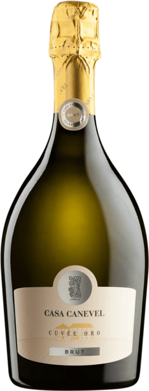 16,95 € | Белое игристое Canevel Cuvée Oro Spumante брют D.O.C. Prosecco Фриули-Венеция-Джулия Италия 75 cl