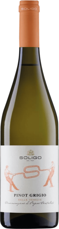 Spedizione Gratuita | Vino bianco Colli del Soligo I.G.T. Delle Venezie Venecia Italia Pinot Grigio 75 cl