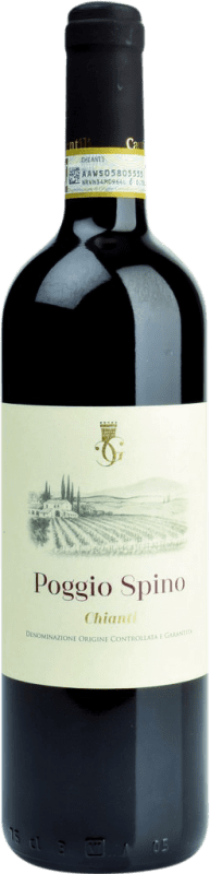 22,95 € Spedizione Gratuita | Vino rosso Cantina Gentili Poggio Spino D.O.C.G. Chianti