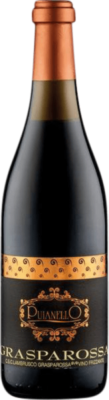 Free Shipping | Red wine Puianello I.G.T. Emilia Romagna Emilia-Romagna Italy Lambrusco Grasparossa 75 cl