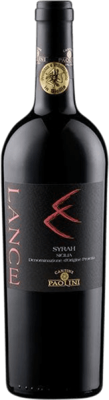 Бесплатная доставка | Красное вино Paolini Lance D.O.C. Sicilia Сицилия Италия Syrah 75 cl