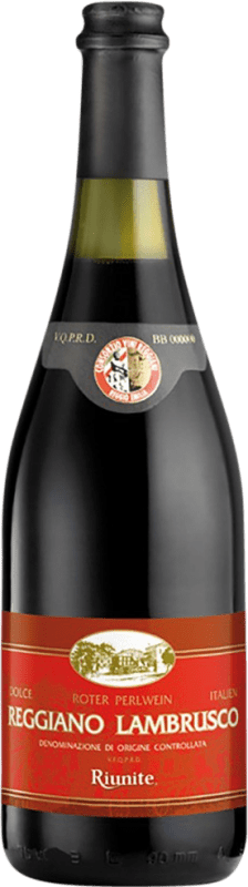 Free Shipping | Red wine Riunite Reggiano Sweet I.G.T. Emilia Romagna Emilia-Romagna Italy Lambrusco, Lancellotta 75 cl