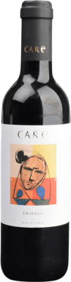 Бесплатная доставка | Красное вино Care старения D.O. Cariñena Арагон Испания Tempranillo, Merlot Половина бутылки 37 cl