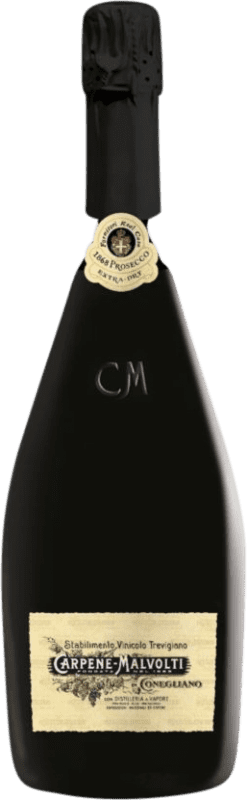 Бесплатная доставка | Белое игристое Carpene Malvolti. 1868 Extra Dry Экстра сухой D.O.C.G. Prosecco di Valdobbiadene Superiore di Cartizze Venecia Италия Glera 75 cl