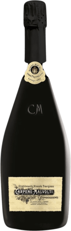 18,95 € | White sparkling Carpene Malvolti. 1868 Extra Dry Extra Dry D.O.C.G. Prosecco di Conegliano-Valdobbiadene Venecia Italy Glera 75 cl