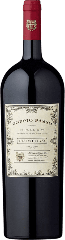 26,95 € Spedizione Gratuita | Vino rosso Botter Carlo Doppio Passo I.G.T. Puglia Bottiglia Magnum 1,5 L