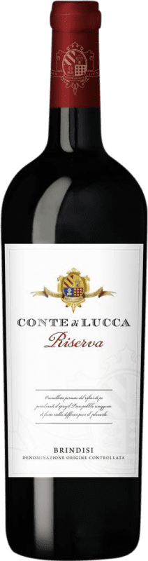 Free Shipping | Red wine Botter Carlo Conte di Lucca Reserve D.O.C. Brindisi Puglia Italy Sangiovese 75 cl