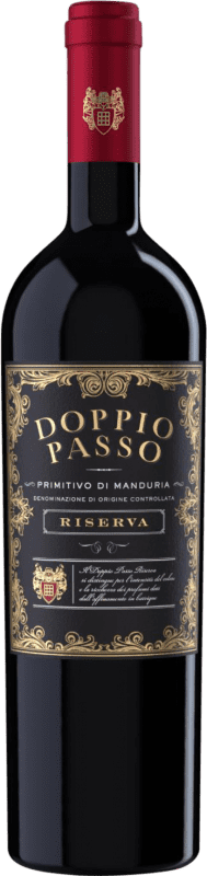 14,95 € | Vino rosso Botter Carlo Doppio Passo Riserva D.O.C. Primitivo di Manduria Puglia Italia Primitivo, Nebbiolo 75 cl