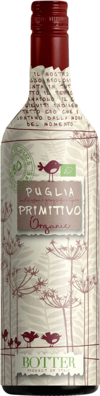 Envio grátis | Vinho tinto Botter Carlo I.G.T. Puglia Puglia Itália Primitivo 75 cl