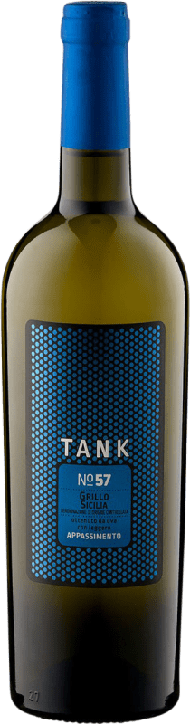 Бесплатная доставка | Белое вино Caruso e Minini Tank Nº 57 Appassimento D.O.C. Sicilia Сицилия Италия Grillo 75 cl