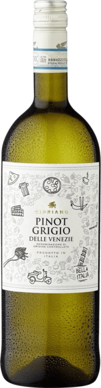 Free Shipping | White sparkling Caruso e Minini Cipriano I.G.T. Venezia Venecia Italy Pinot Grey 1 L