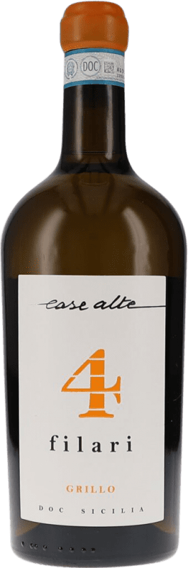 Envío gratis | Vino Blanco Case Alte. 4 Filari D.O.C. Sicilia Sicilia Italia Grillo 75 cl