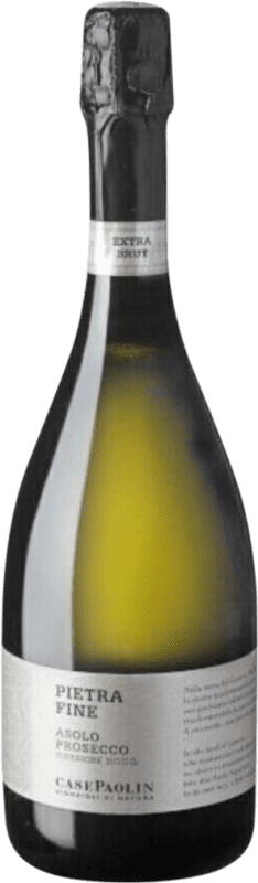 Бесплатная доставка | Белое игристое Case Paolin Pietra Fine Superiore Spumante D.O.C. Prosecco Ломбардии Италия 75 cl