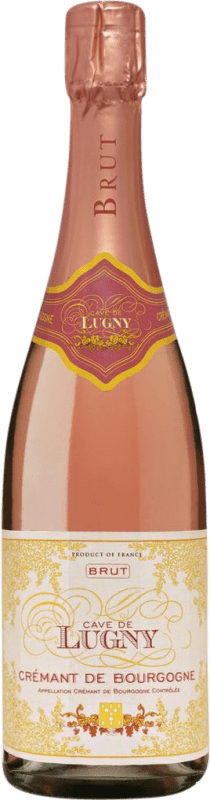 送料無料 | ロゼのスパークリングワイン Cave de Lugny Brut — ブリュット Rosé — ロゼ A.O.C. Crémant de Bourgogne ブルゴーニュ フランス Nebbiolo — ネッビオーロ, Gamay — ガメイ, Chardonnay — シャルドネ 75 cl