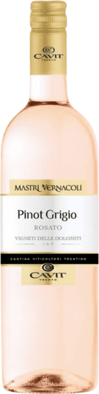 6,95 € | Rosé-Wein Cavit Rosato I.G.T. Vigneti delle Dolomiti Trentino Italien Nebbiolo, Grauburgunder 75 cl