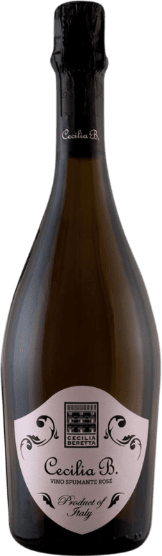 Бесплатная доставка | Розовое вино Cecilia Beretta Spumante Rosé Италия Nebbiolo, Glera 75 cl