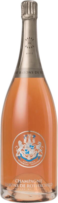 229,95 € Kostenloser Versand | Rosé Sekt Barons de Rothschild Brut Rosé A.O.C. Champagne Magnum-Flasche 1,5 L