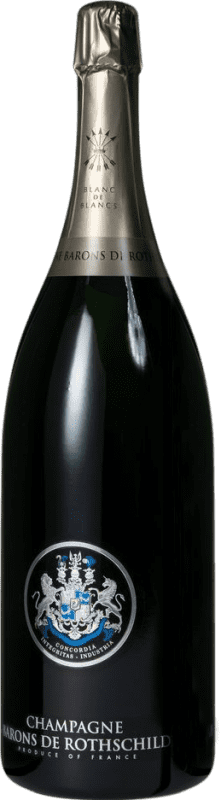 323,95 € Kostenloser Versand | Weißer Sekt Barons de Rothschild Brut A.O.C. Champagne Jeroboam-Doppelmagnum Flasche 3 L