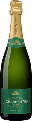 Бесплатная доставка | Белое игристое вино J. Charpentier Brut — брют Резерва A.O.C. Champagne шампанское Франция Nebbiolo — Неббиоло, Pinot Meunier — Пино Менье Полубутылка 37 cl