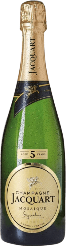 送料無料 | 白スパークリングワイン Jacquart Mosaďque Signature Brut A.O.C. Champagne Reims フランス Nebbiolo, Chardonnay, Pinot Meunier 75 cl