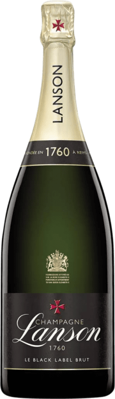 114,95 € Free Shipping | White Sparkling Wine Lanson Le Black Label Brut A.O.C. Champagne Magnum Bottle 1,5 L