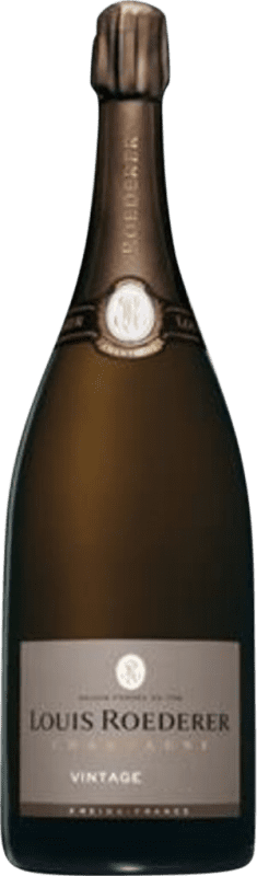 Envoi gratuit | Blanc mousseux Louis Roederer Brut A.O.C. Champagne Champagne France Pinot Noir, Chardonnay Bouteille Magnum 1,5 L