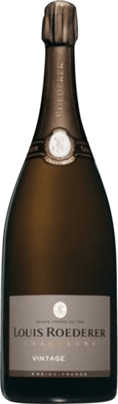 Free Shipping | White Sparkling Wine Louis Roederer Brut Vintage A.O.C. Champagne Champagne France Pinot Noir, Chardonnay Magnum Bottle 1,5 L