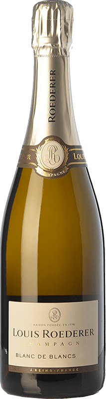 Kostenloser Versand | Weißer Sekt Louis Roederer Brut — Herb Blanc de Blancs, Luxury — Luxus A.O.C. Champagne Champagner Frankreich Chardonnay Magnumflasche 1,5 L
