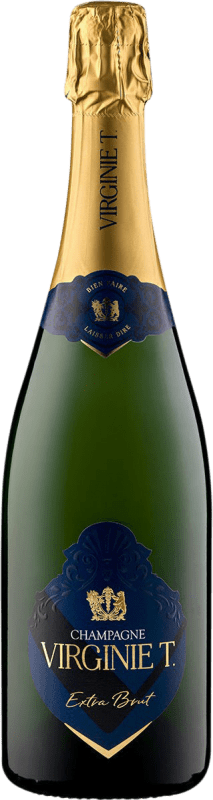 送料無料 | 白スパークリングワイン Virginie Taittinger エキストラブラット A.O.C. Champagne シチリア島 フランス Pinot Black, Chardonnay, Pinot Meunier 75 cl