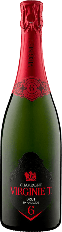 119,95 € Kostenloser Versand | Weißer Sekt Virginie Taittinger Brut — Herb Grande Cuvée A.O.C. Champagne 6 Jahre