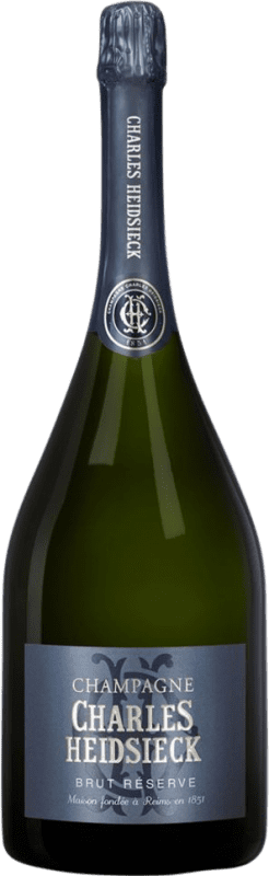 439,95 € Бесплатная доставка | Белое игристое вино Charles Heidsieck брют Резерв A.O.C. Champagne Бутылка Иеровоам-Двойной Магнум 3 L