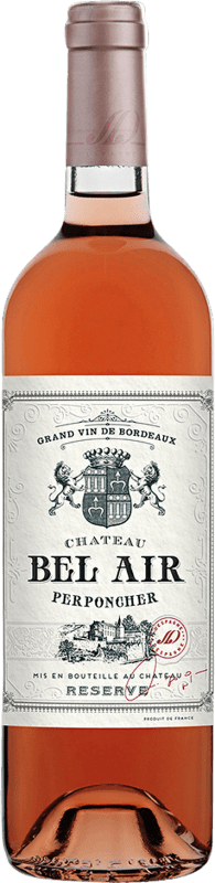 Kostenloser Versand | Rosé-Wein Château Bel Air Perponcher Rosé Reserve A.O.C. Bordeaux Bordeaux Frankreich Cabernet Sauvignon 75 cl