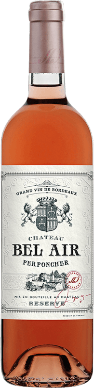 Envio grátis | Vinho rosé Château Bel Air Perponcher Rosé Reserva A.O.C. Bordeaux Bordeaux França Cabernet Sauvignon 75 cl