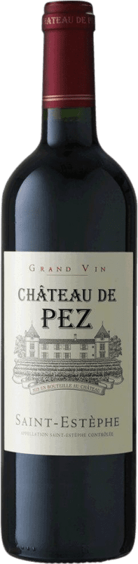 72,95 € | Красное вино Château de Pez Cru Bourgeois Exceptionnel A.O.C. Saint-Estèphe Бордо Франция Merlot, Cabernet Sauvignon, Cabernet Franc, Malbec, Petit Verdot 75 cl