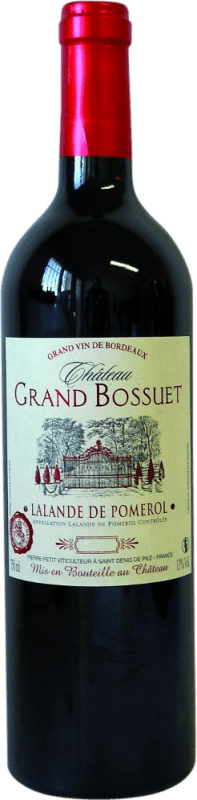 Free Shipping | Red wine Château Grand Bossuet A.O.C. Lalande-de-Pomerol Bordeaux France Merlot, Cabernet Sauvignon, Cabernet Franc 75 cl