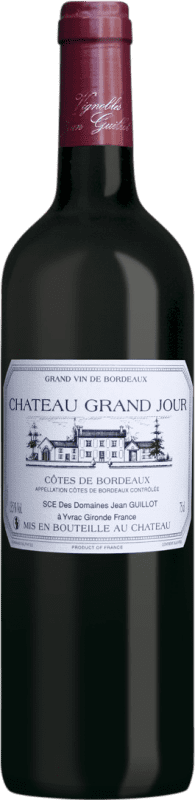 Spedizione Gratuita | Vino Rosso Château Grand Jour A.O.C. Côtes de Bordeaux bordò Francia Merlot, Cabernet Sauvignon, Cabernet Franc 75 cl