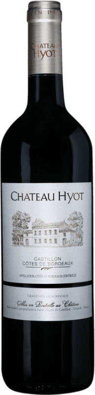 9,95 € | Red wine Château Hyot. Castillon A.O.C. Côtes de Bordeaux Bordeaux France Merlot, Cabernet Sauvignon, Cabernet Franc 75 cl