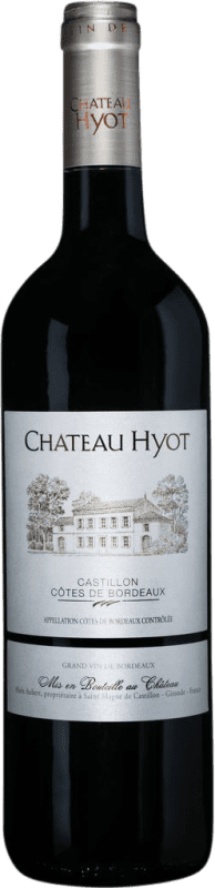 9,95 € | Vin rouge Château Hyot. Castillon A.O.C. Côtes de Bordeaux Bordeaux France Merlot, Cabernet Sauvignon, Cabernet Franc 75 cl