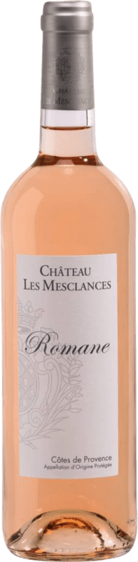 19,95 € Kostenloser Versand | Rosé-Wein Château les Mesclances. Cuvée Romane Rosé A.O.C. Côtes de Provence